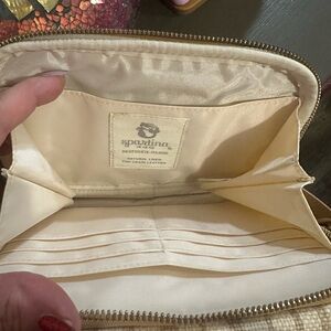 Spartina 449 Cream and Tan Crossbody